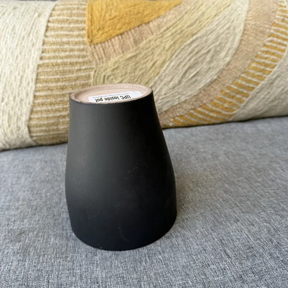 Vintage Soendgen Keramik SK Made In Germany Black Anthracite Planter Pot